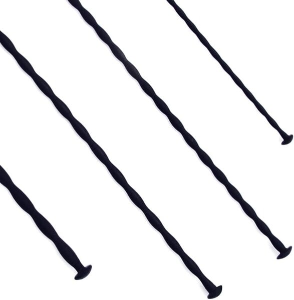 "O" HEAVENS "O" HEAVENS SOUNDING ROD SILICONE VARIOUS .3–1.0 CM BLACK