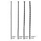 "O" HEAVENS SOUNDING ROD SET SILICONE 4 PC .3–.6 CM BLACK