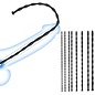 "O" HEAVENS SOUNDING ROD SILICONE VARIOUS .3–1.0 CM BLACK