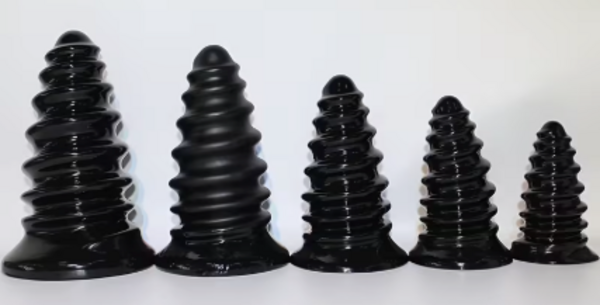 "O" HEAVENS ANAL PLUG SPIRAL LARGE