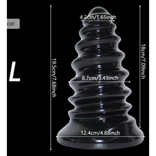 "O" HEAVENS ANAL PLUG SPIRAL LARGE