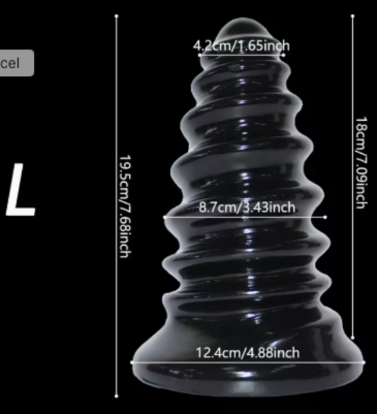 "O" HEAVENS "O" HEAVENS ANAL PLUG SPIRAL LARGE