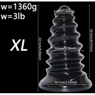 "O" HEAVENS ANAL PLUG SPIRAL EXTRA LARGE