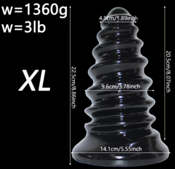 ANAL PLUG SPIRAL EXTRA LARGE