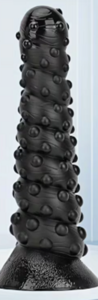 "O" HEAVENS DILDO BUMPY BLACK