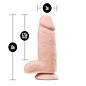 BLUSH DILDO/BALLS AU NATUREL 10" 2.75 POUNDER FLESH