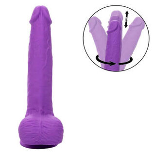 CALEX GYRATING & THRUSTING DILDO 7" PURPLE