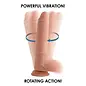 XR DILDO BIG SHOT ROTATING VIBE W/REMOTE LIGHT 8"