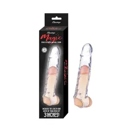 NASS TOYS MAGIC PENIS EXTENDER AND BALL STRAP 6.5" CLEAR