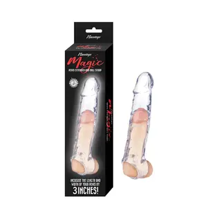 NASS TOYS MAGIC PENIS EXTENDER AND BALL STRAP 6.5" CLEAR
