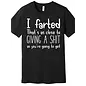 "OH" T SHIRT I FARTED BLACK