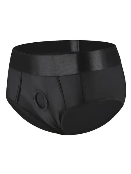 "O" HEAVENS HARNESS BRIEF BLACK