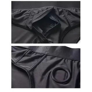 "O" HEAVENS HARNESS BRIEF BLACK