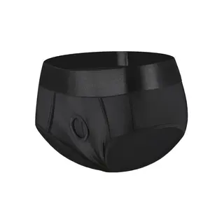 "O" HEAVENS HARNESS BRIEF BLACK