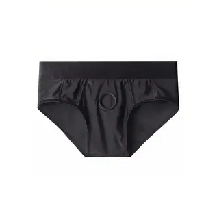 "O" HEAVENS HARNESS BRIEF BLACK