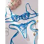 "O" HEAVENS BRA & PANTY GABBY SET BLUE
