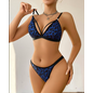 "O" HEAVENS BRA & PANTY LEOPARD PRINT LG
