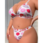 "O" HEAVENS KISS'S N LOVE BRA & PANTY PINK/PURPLE