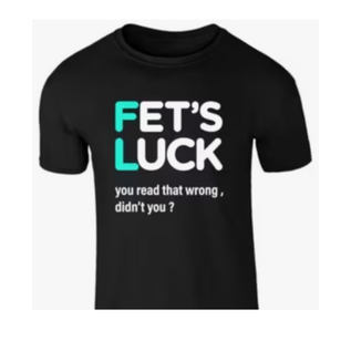 "OH" T SHIRT FETS LUCK BLACK