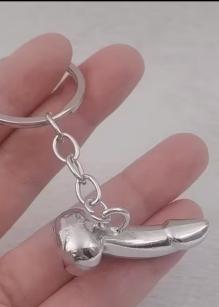 "O" HEAVENS PENIS KEYCHAIN STAINLESS STEEL