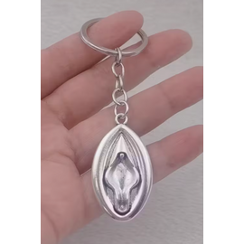 "OH" KEYCHAIN VAGINA STAINLESS