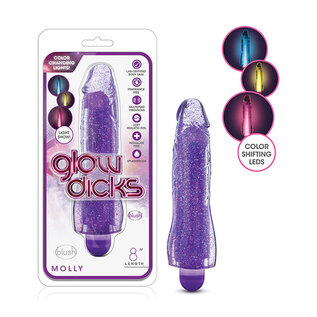 BLUSH VIBE DILDO GLOW DICKS MOLLY GLOW-IN-DARK
