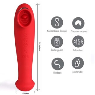 MAIA CLIT STIM DESTINY FLICKER SUCKER RED