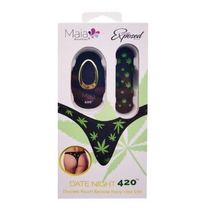 MAIA VIBE PANTY MAIA 420 REMOTE BLACK/GREEN S/M