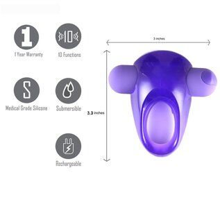 MAIA CASEY COCK RING VIBRATING PURPLE