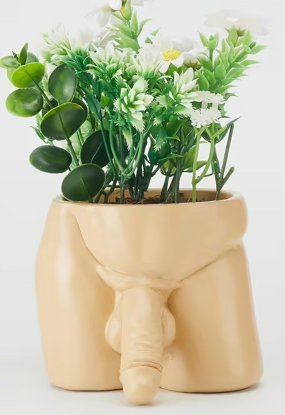 "O" HEAVENS PENIS TORSO PLANTER