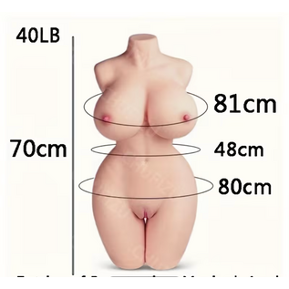 "O" HEAVENS TORSO DOLL BUBBLE BUTT #43 LIGHT 40 LBS