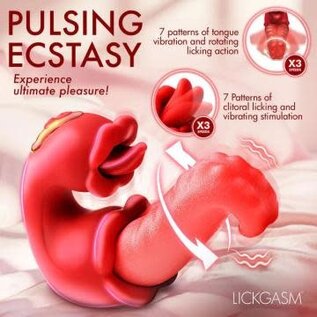 XR BRAND VIBE LICKGASM LICK LASHER LICKING RED