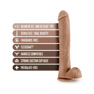 BLUSH DILDO/BALLS AU NATUREL SENSA FEEL DADDY 14"