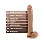BLUSH DILDO/BALLS AU NATUREL SENSA FEEL DADDY 14"