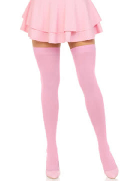 LEG AVENUE THIGH HIGH OPAQUE ONE SIZE PINK