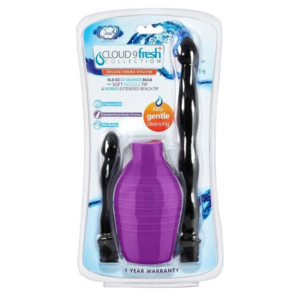 CLOUD 9 DOUCHE DELUXE ENEMA EZ BULB SOFT NOZZLE 10 0Z