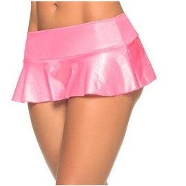 MAPALE WET RUFFLED SKIRT PINK SMALL/MEDIUM
