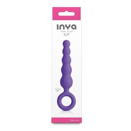 NS NOVELTIES PLUG BEADED INYA SLIP FINGER RING PURPLE
