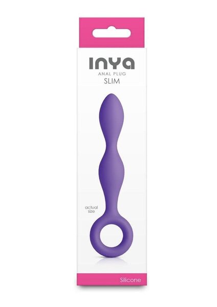 NS NOVELTIES ANAL PLUG INYA SLIM TAPERED PURPLE