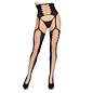 LEG AVENUE THIGH HIGH GARTER COMBO LEG AVE HIGH WAIST STOCKING ONESIZE