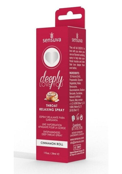 SENSUVA THROAT SPRAY DEEPLY LOVE YOU CINNAMON ROLL