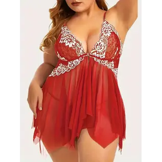 FAIRE CURVY FOX HOPELESS ROMANTIC BABYDOLL W/THONG