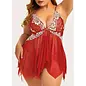 FAIRE CURVY FOX HOPELESS ROMANTIC BABYDOLL W/THONG
