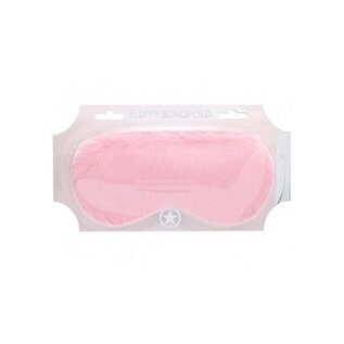 SHOTS OUCH BLINDFOLD FLUFFY POWDER PINK