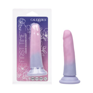 CALEX DILDO FIRST TIME SILICONE 5" OMBRE PURPLE