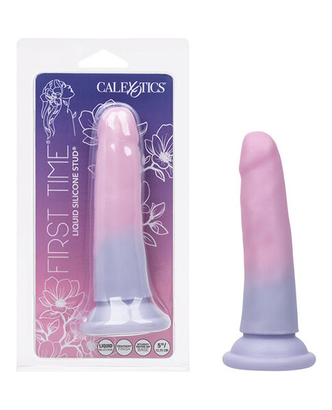 CALEX DILDO FIRST TIME SILICONE 5" OMBRE PURPLE