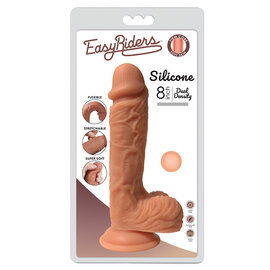 XR CURVE EASY RIDER SILICONE 8" CARAMEL