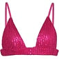 "O" HEAVENS "OH" BIKINI TOP STRETCH SEQUIN PINK