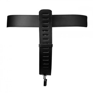 STRICT CHASTITY BELT LEATHER BLACK W/LOCK
