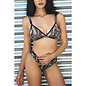 FANTASY LINGERIE BRALETTE& CHEEKY PANTY SAVAGE AF M/L CAMO